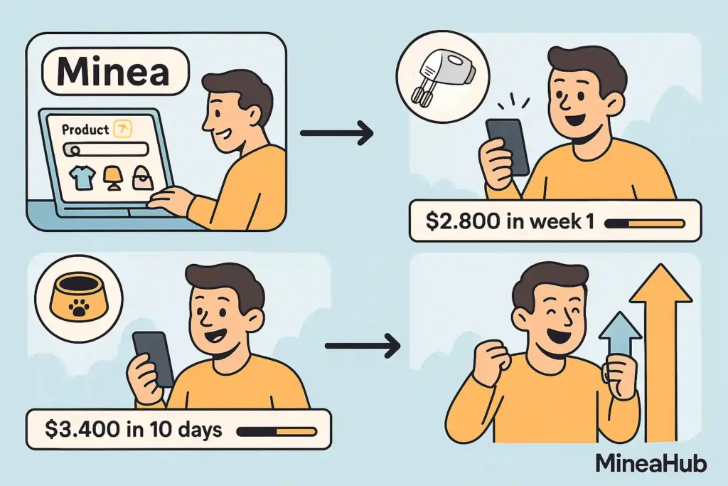 Minea dropshipping Success story